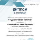 Шитикова Яна Александровна
