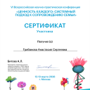 Грибанова Анастасия Сергеевна