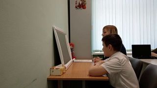 Индивидуальное логопедическое занятие 